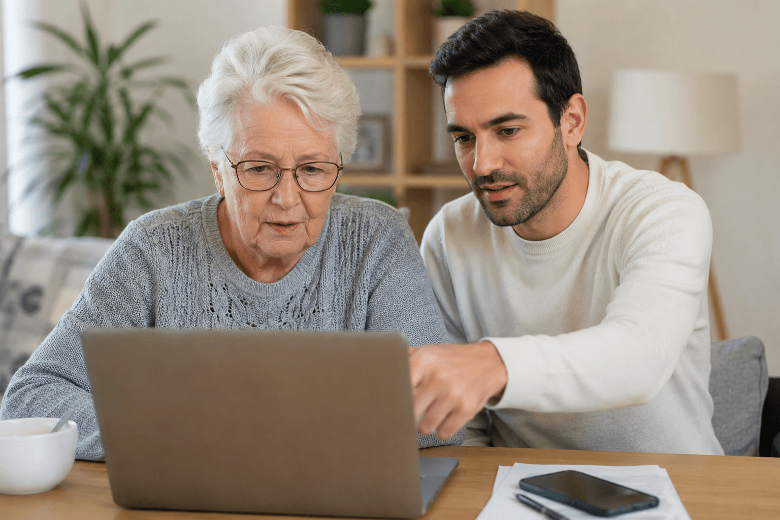 Aide informatique pour les personnes âgées