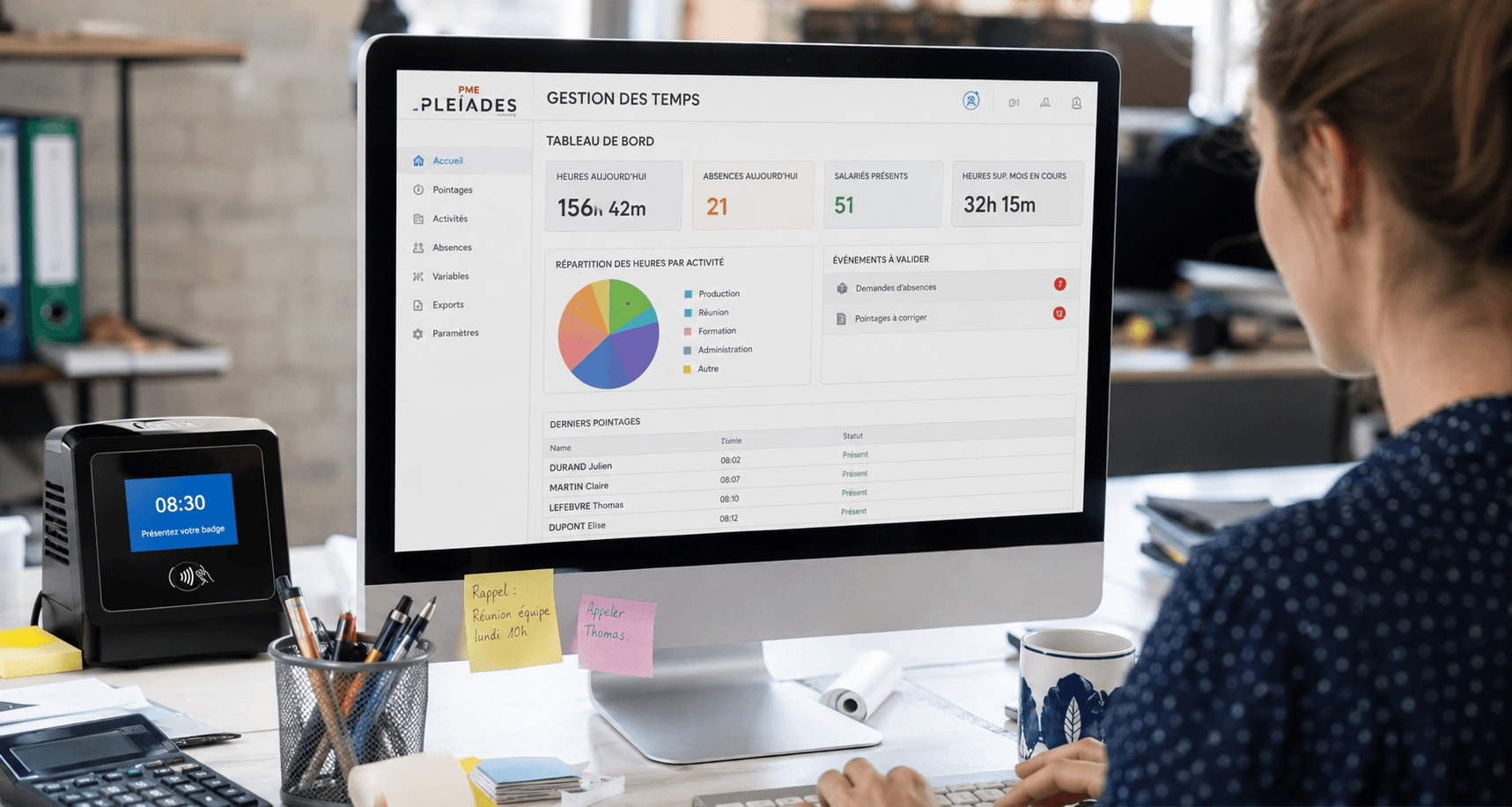 PME Pléiades : le logiciel de gestion des temps qui simplifie le suivi des salariés